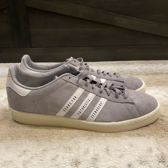 NWT Adidas🔥Automatic Campus Human Made Mens Casual Shoes Grey / Cloud White - Picture 10 of 16